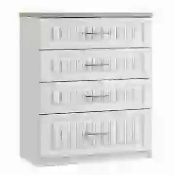 Oak Top Classic 4 Drawer 30" Deep Chest Grey, Ivory, White